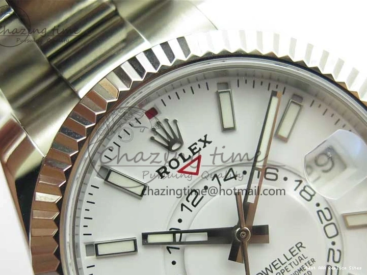 Good Copy Rolex Watches TechFriendly Bracelet to 2880 White Best Dial 326934 1:1 on 23J Edition Asian SS Noob SS Sky-Dweller 1219